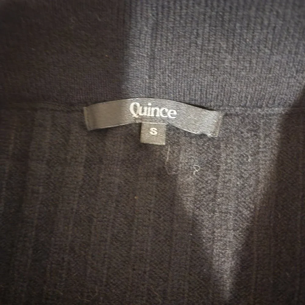 Quince Mongolian Cashmere Midi Skirt NWOT Black Small - Picture 5 of 6